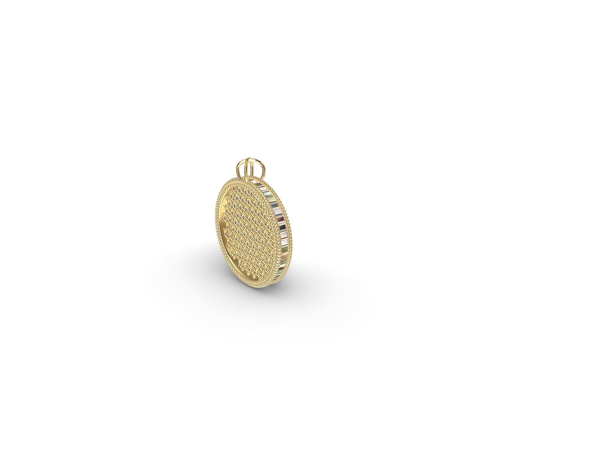 baguette jali pendant stl file verified 3D print model_20