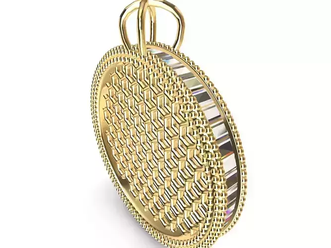 baguette jali pendant stl file verified 3D print model