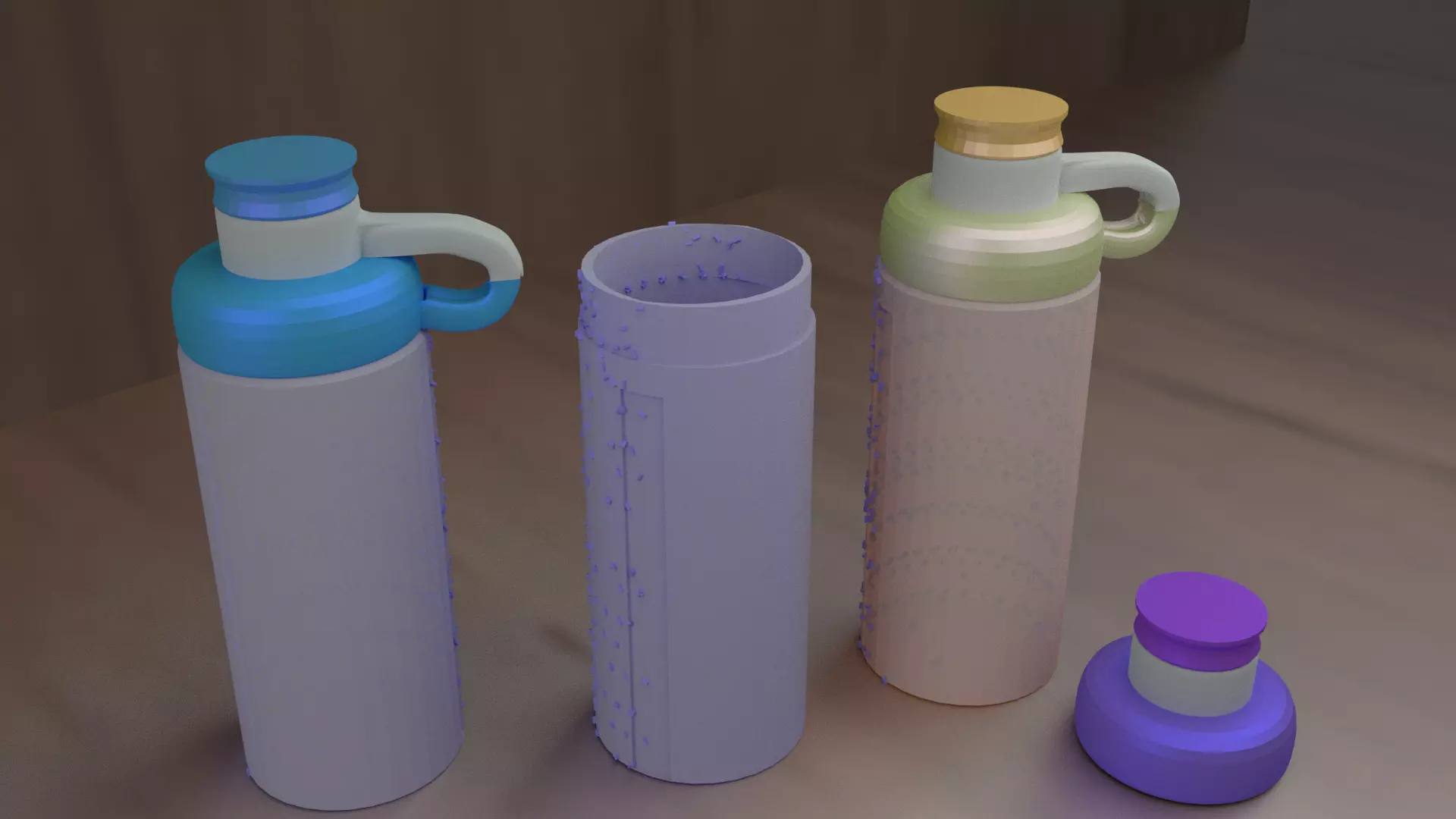 water flask 3D model_0