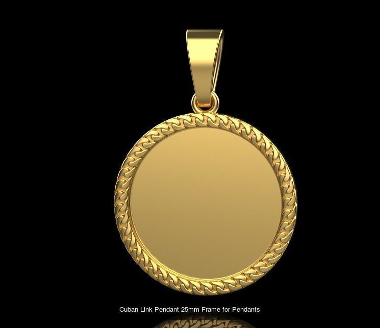 frames for pendants with stones 3D Model Collection_3