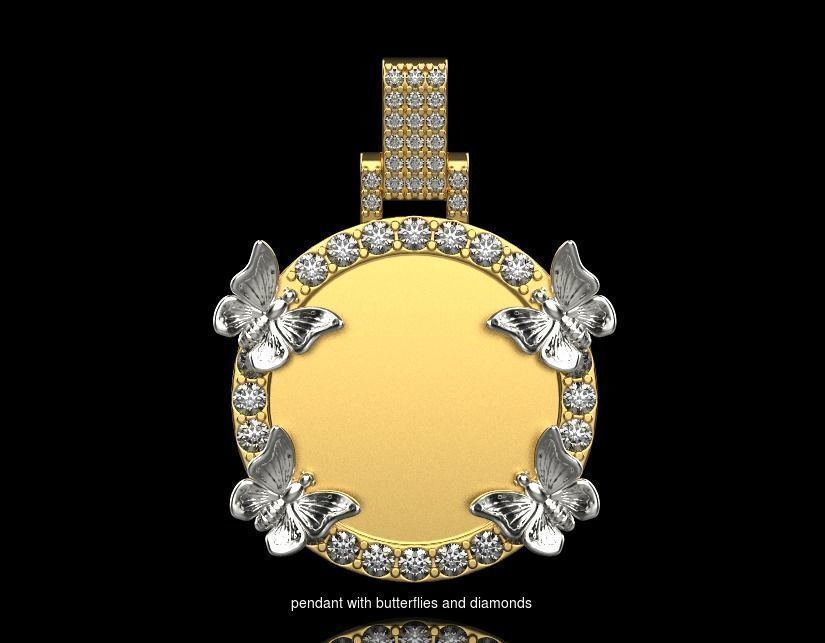 frames for pendants with stones 3D Model Collection_2