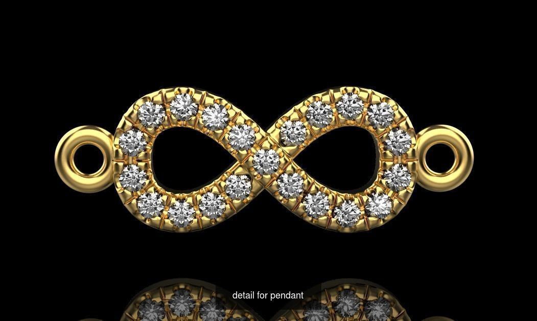 pendants of gold jewelry in different styles 3D Model Collection_20