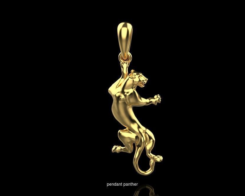 pendants of gold jewelry in different styles 3D Model Collection_22