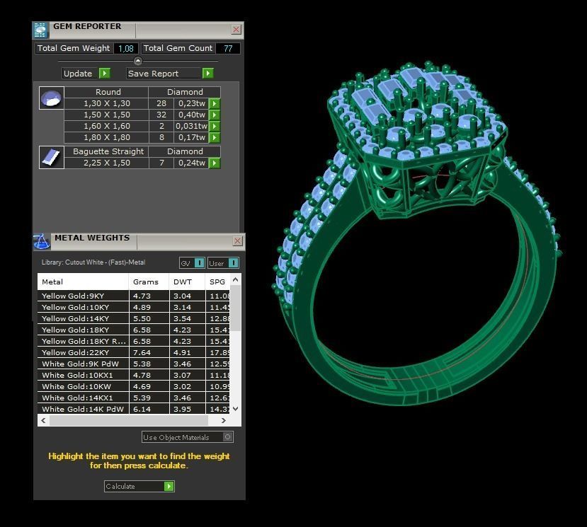 Ring 3D model 0006 print model 3D print model_18