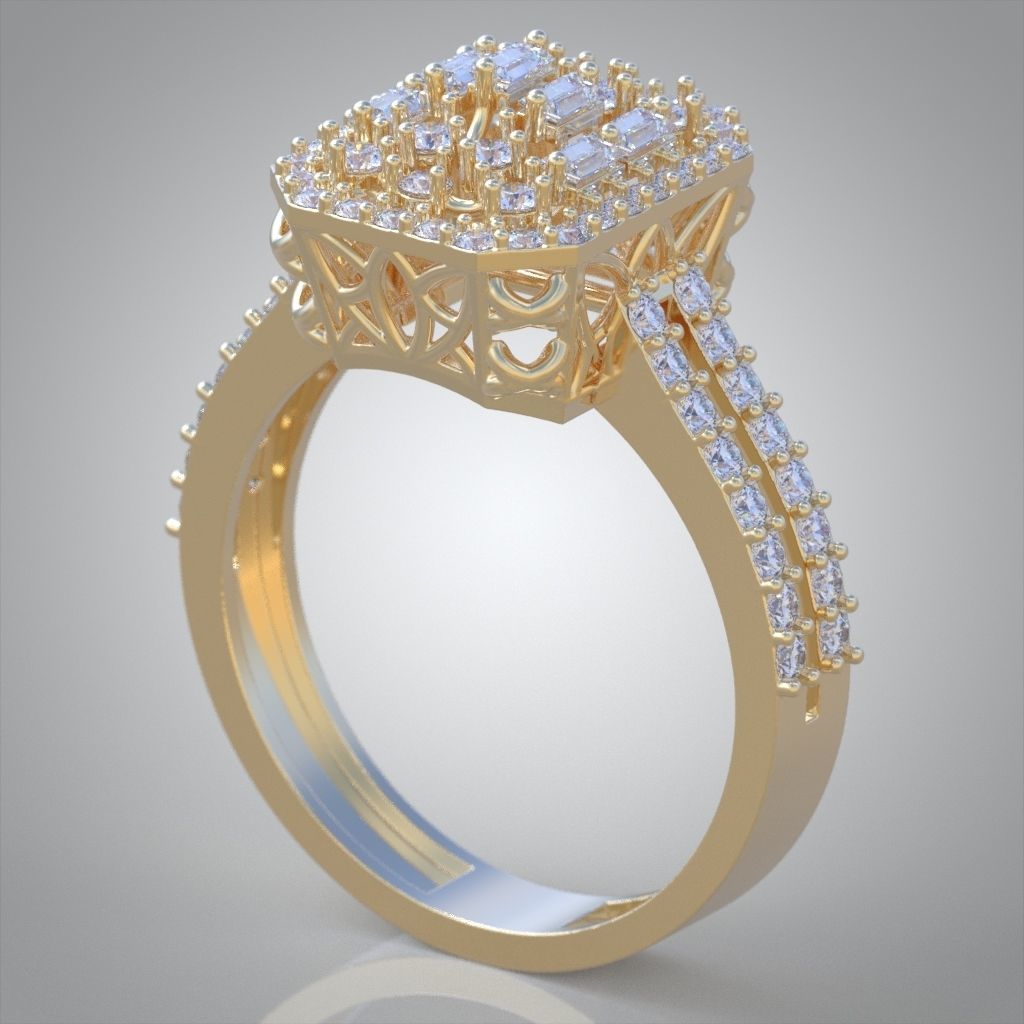 Ring 3D model 0006 print model 3D print model_4