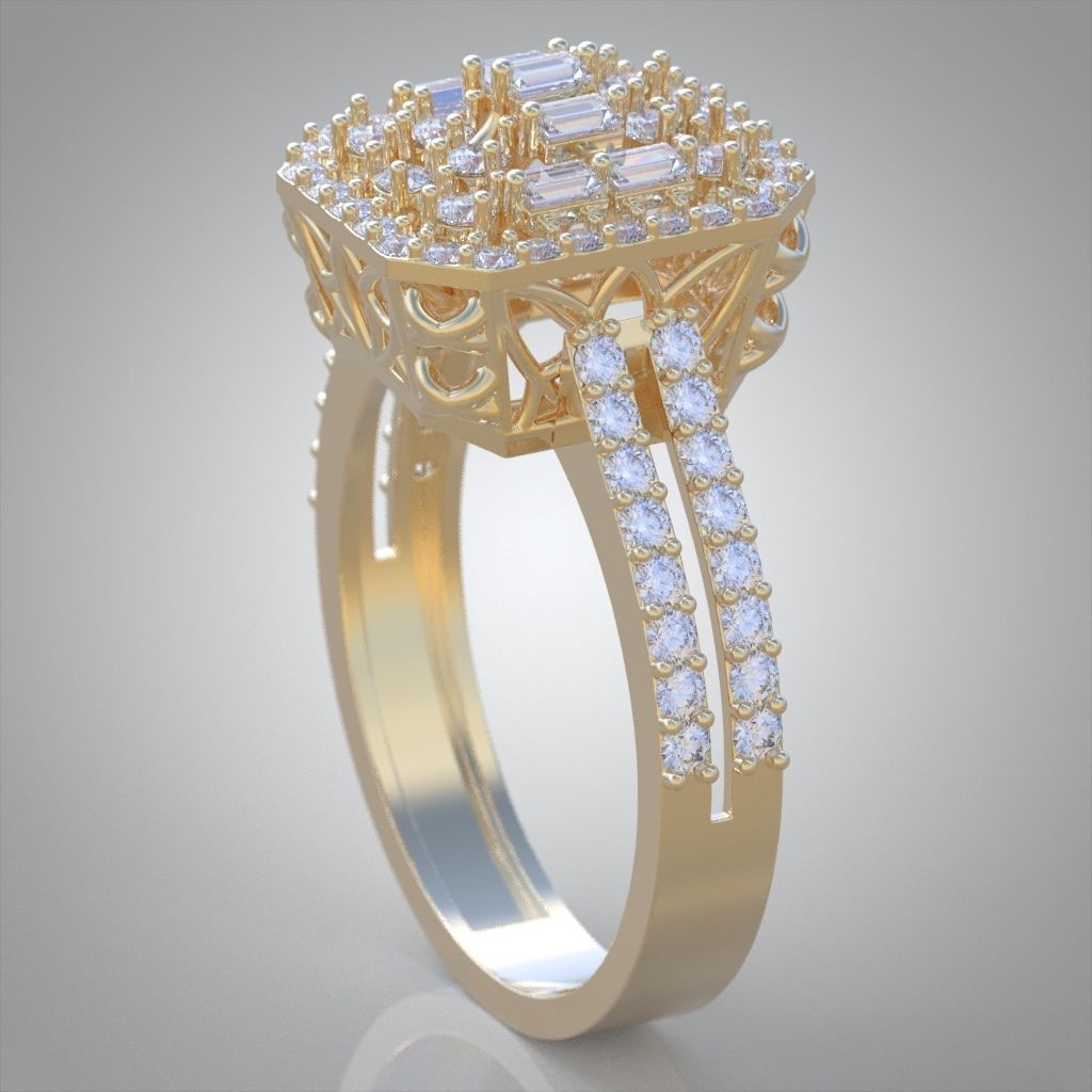 Ring 3D model 0006 print model 3D print model_2