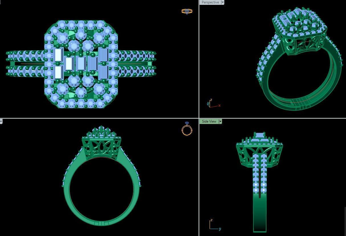 Ring 3D model 0006 print model 3D print model_17
