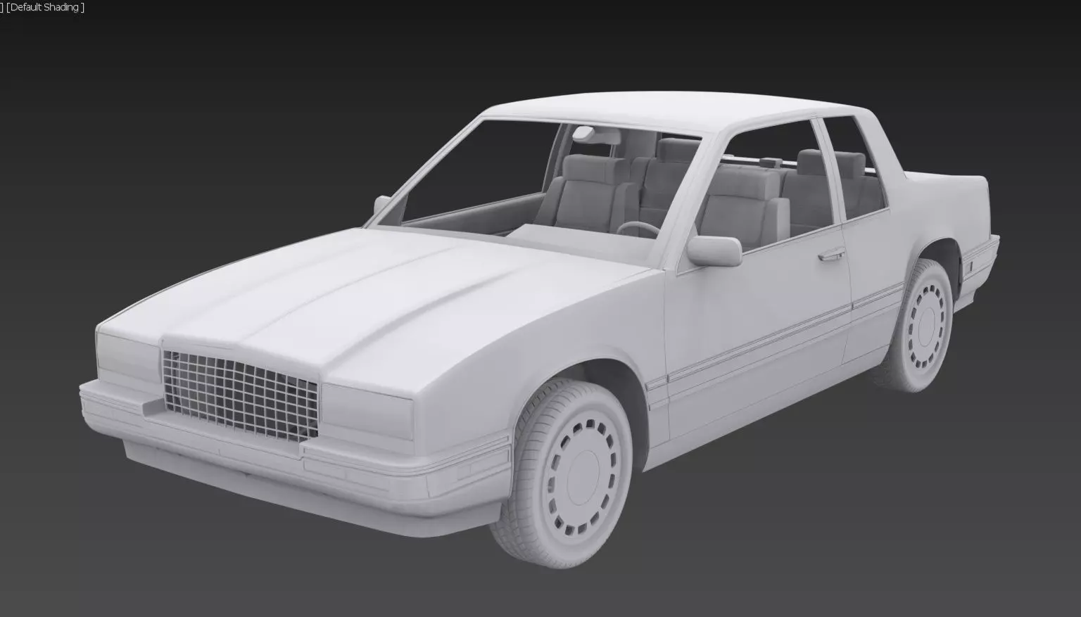 1991 Cadillac Eldorado Printable 1-25 scales 3D print model_0