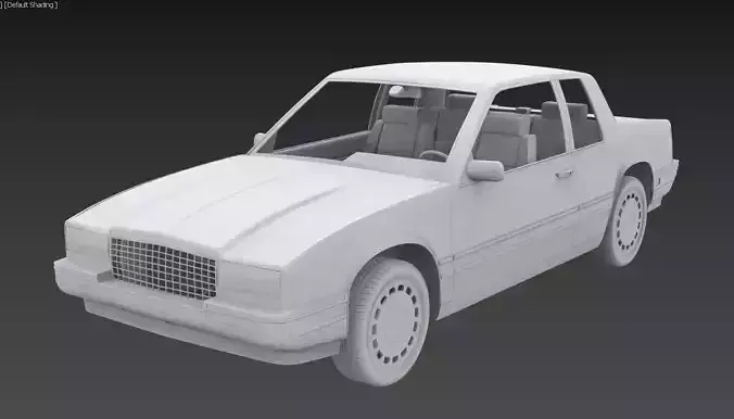 1991 Cadillac Eldorado Printable 1-25 scales 3D print model