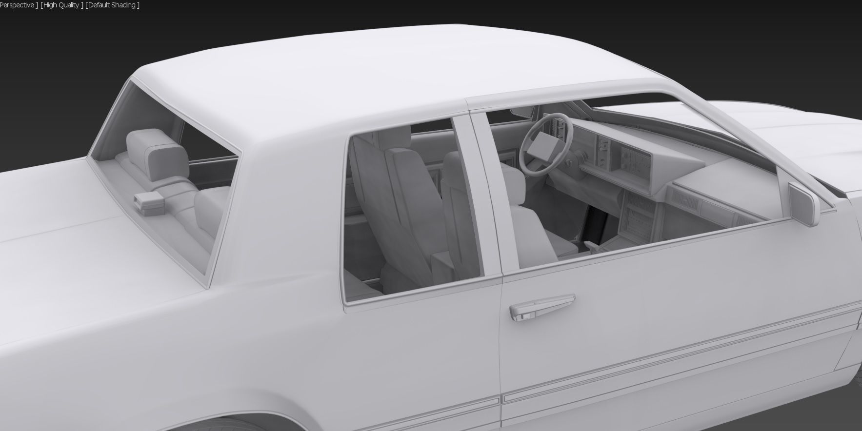 1991 Cadillac Eldorado Printable 1-25 scales 3D print model_3