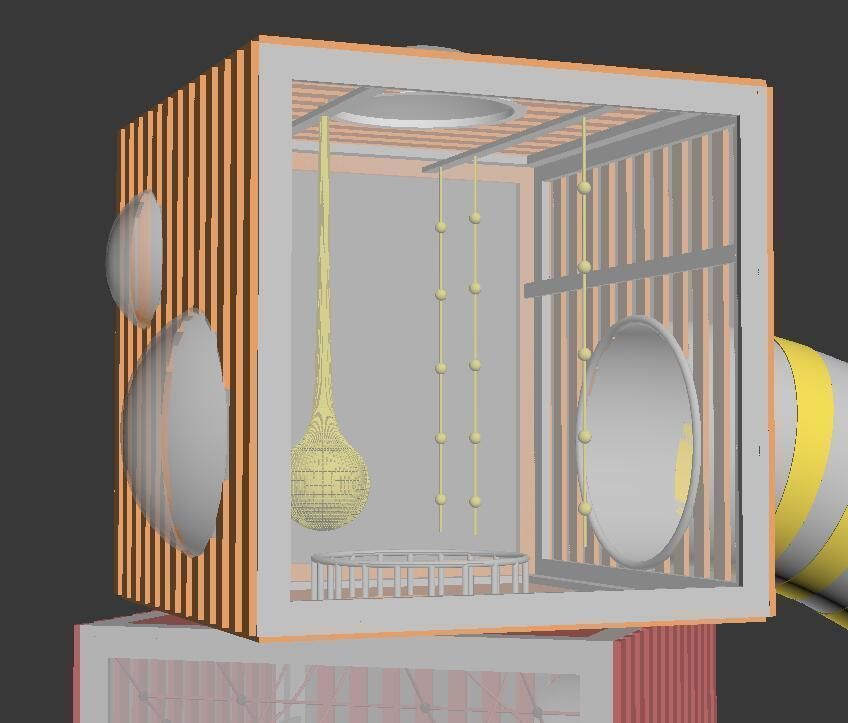 Children Outdoor slide and climb cube tower play equipment 3D model_6