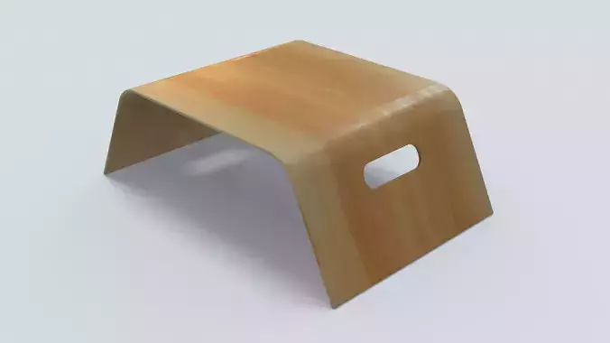 Bed Tray-Table Low-poly 3D model