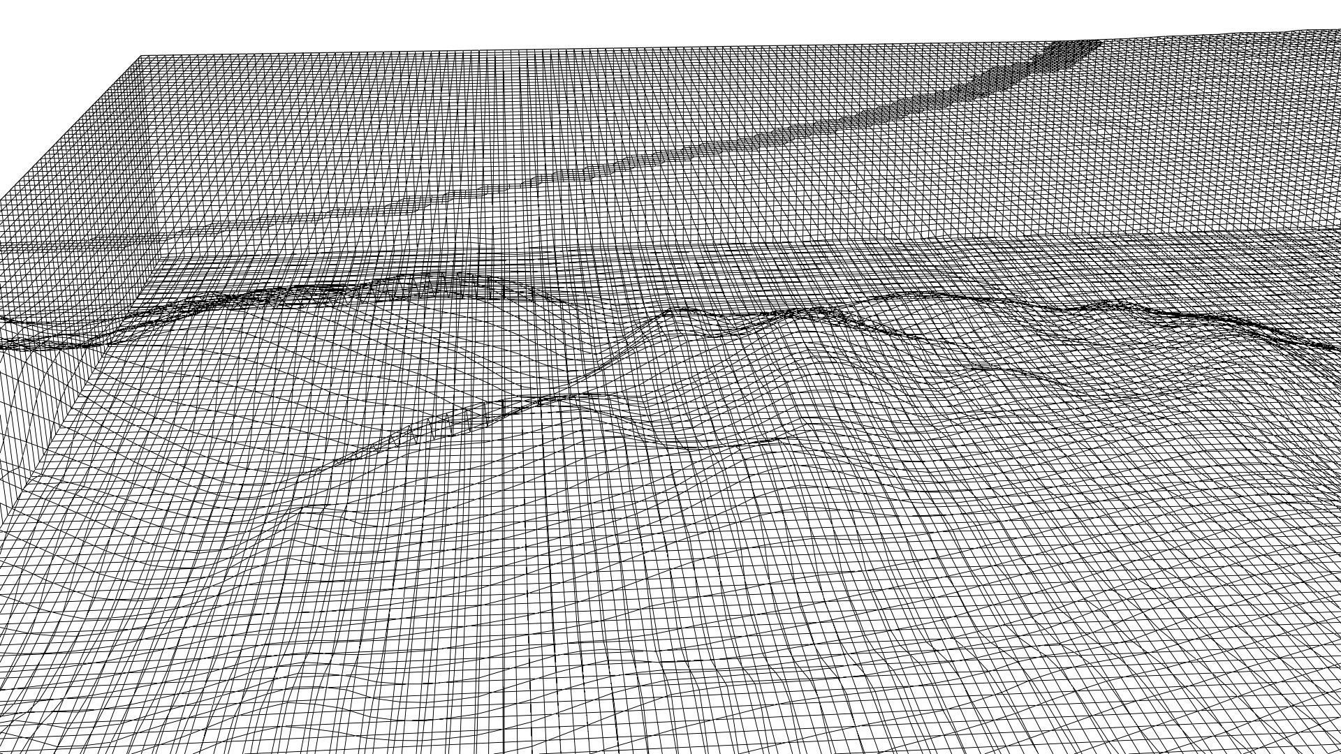 mountain terrain with water body 3D model_6