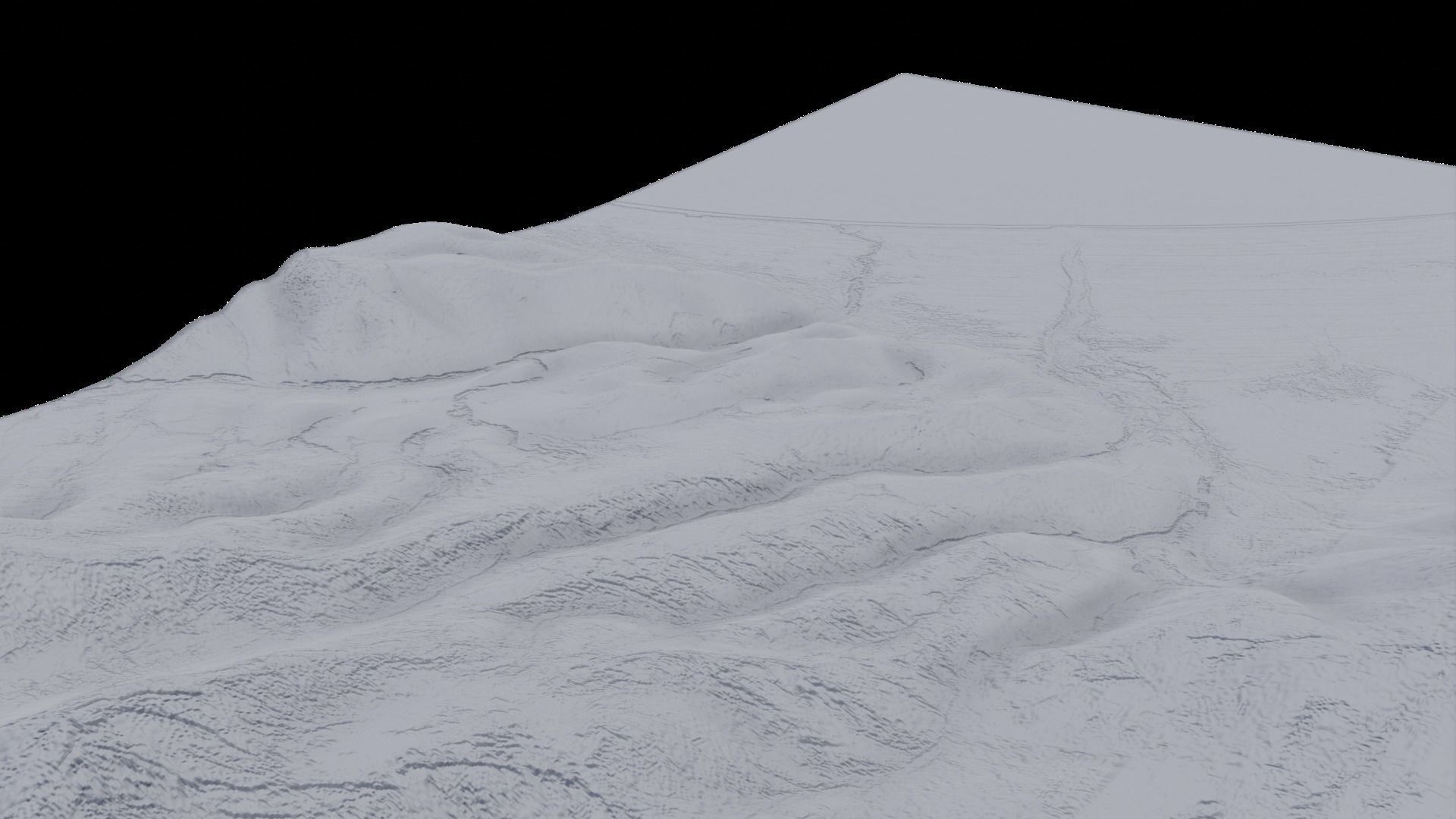 mountain terrain with water body 3D model_11