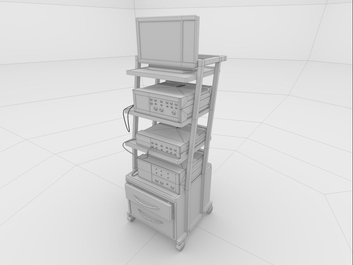 rack for medical equipment 1 3D model_2