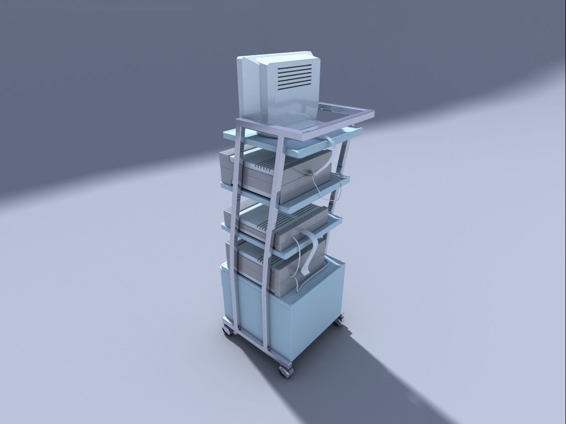 rack for medical equipment 1 3D model_1