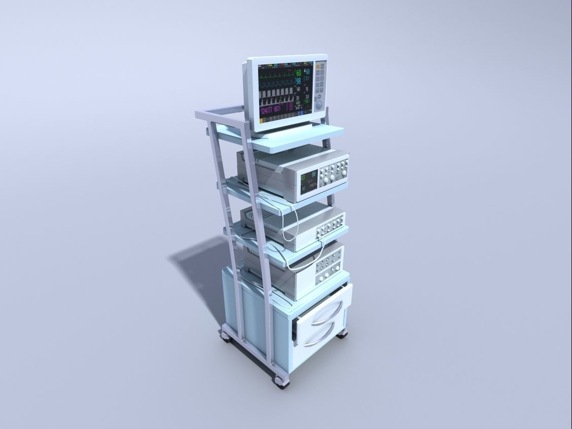 rack for medical equipment 1 3D model_0
