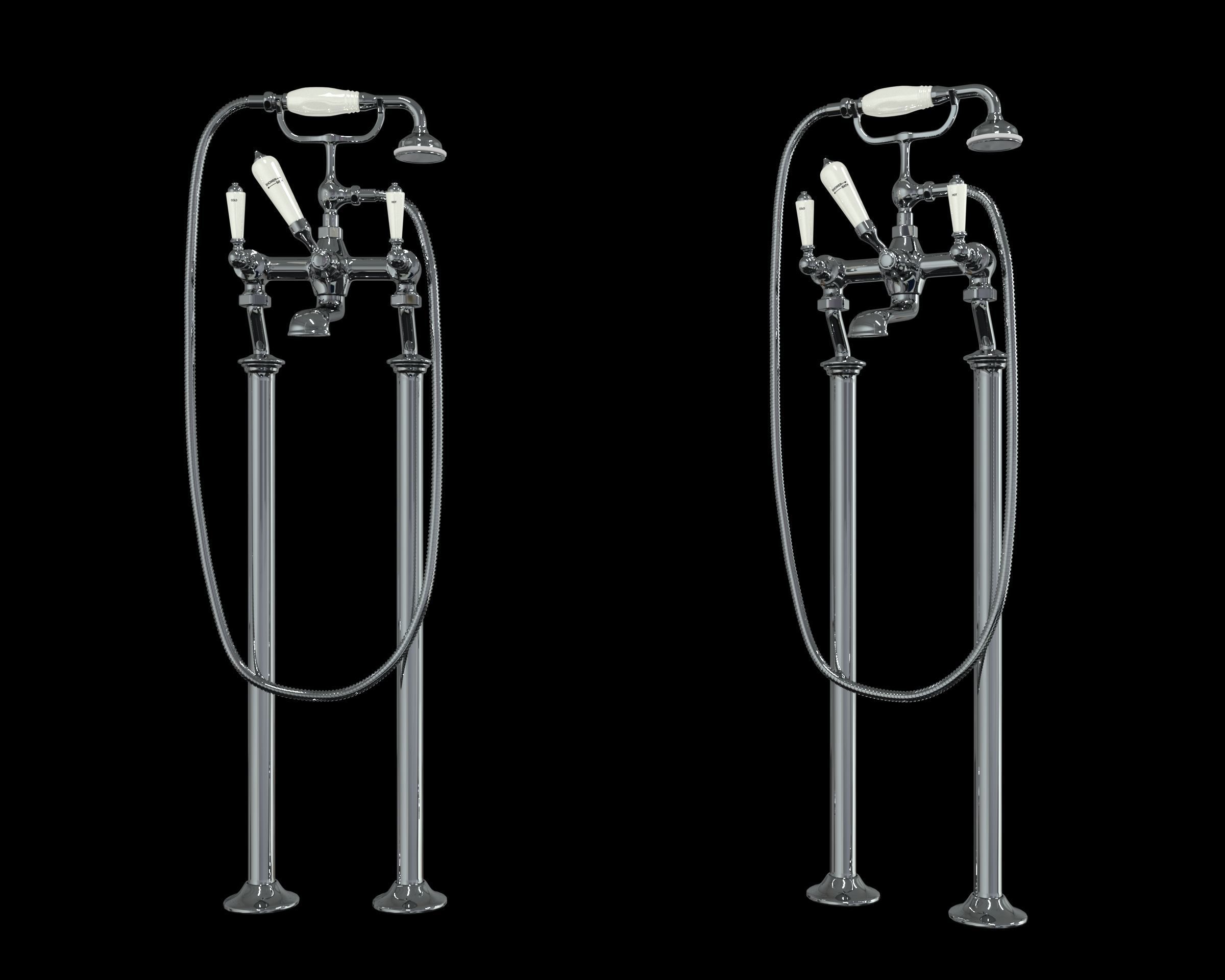 baignoire retro style victorien 3d model 3D model_7