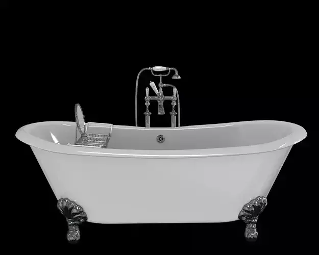 baignoire retro style victorien 3d model 3D model