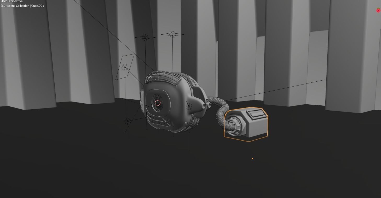 ancient sci fi war machine 3D model_4