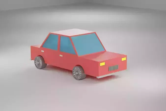 Low Poly Car - 3D model