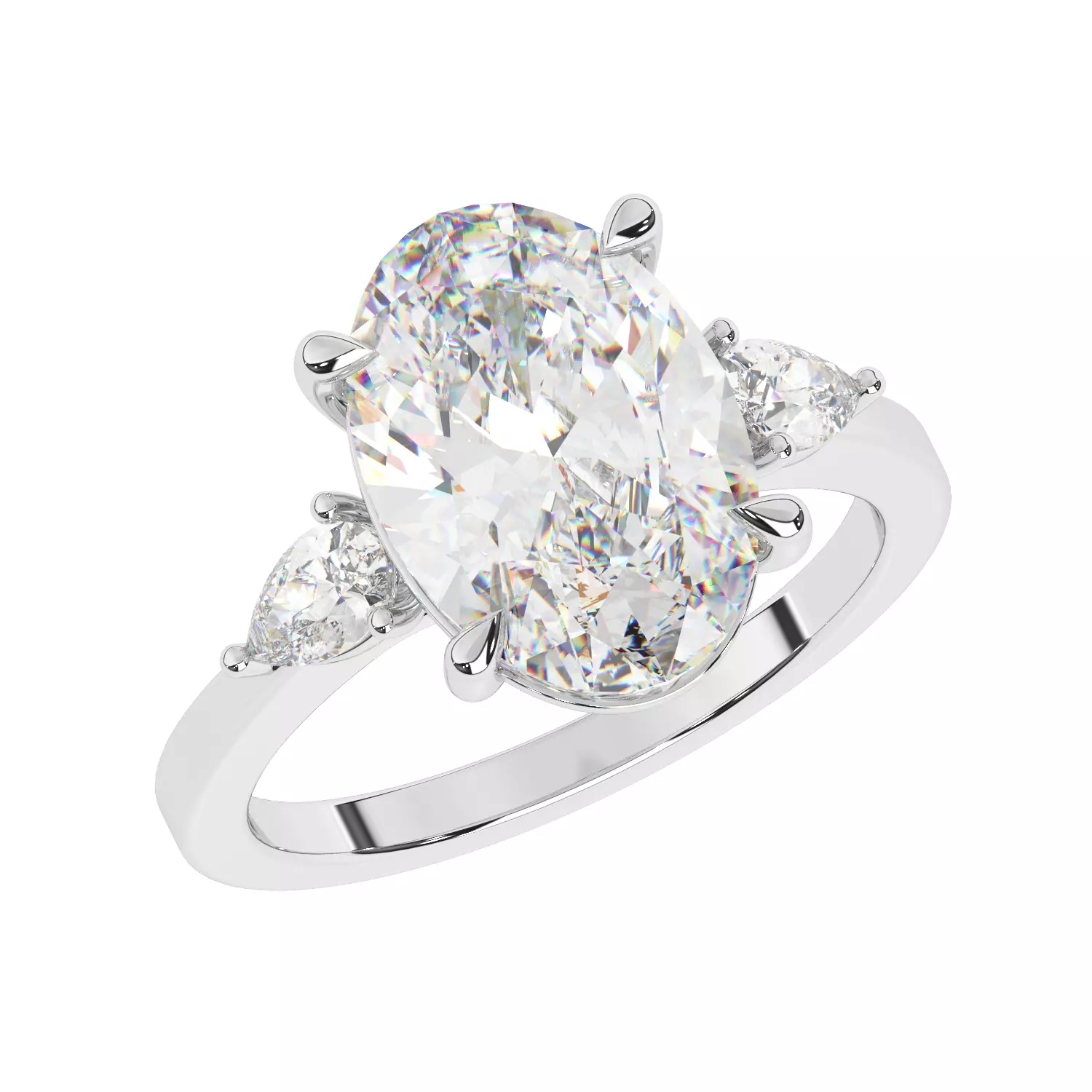 Oval Ring 3D print model_0