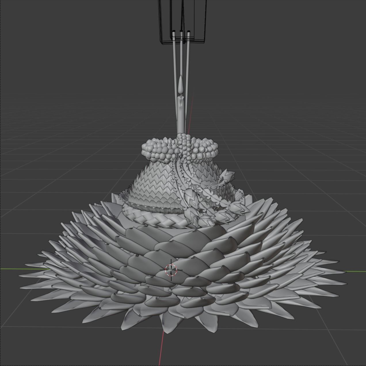 loy krathong festival 3D model_1