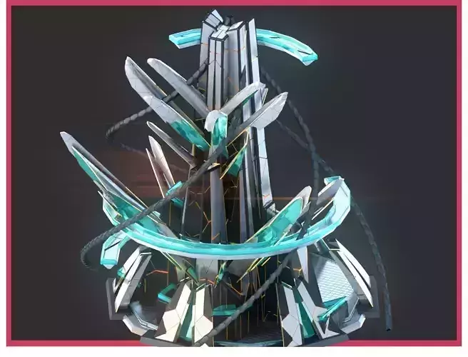 Sci-Fi Futuristic Future City Skyscraper Building 49 3D model Sci-Fi Futuristic Future City Skyscraper Building 49 3D model