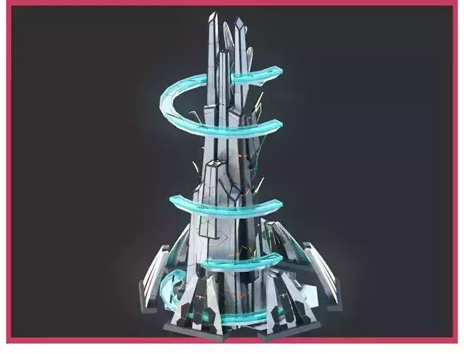 Sci-Fi Futuristic Future City Skyscraper Building 46 3D model Sci-Fi Futuristic Future City Skyscraper Building 46 3D model
