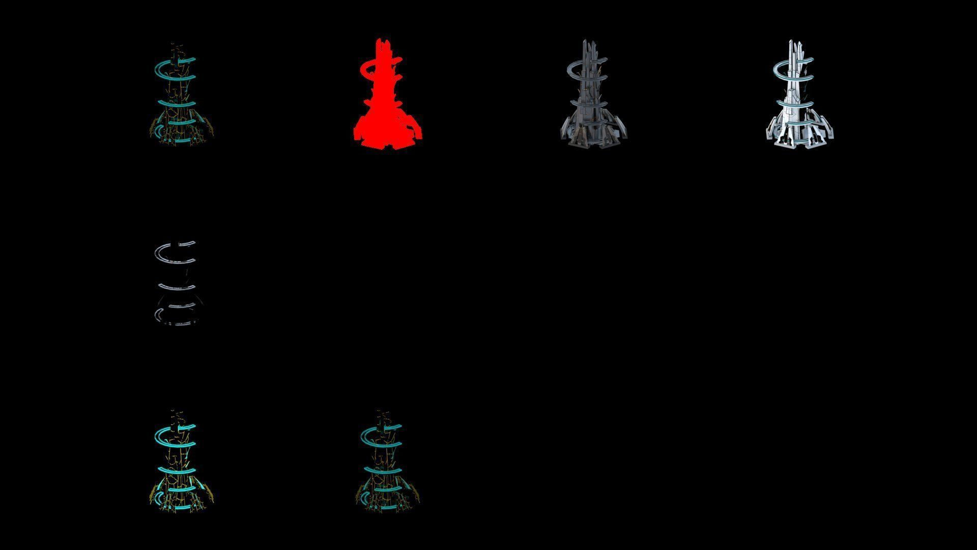 Sci-Fi Futuristic Future City Skyscraper Building 46 3D model_4