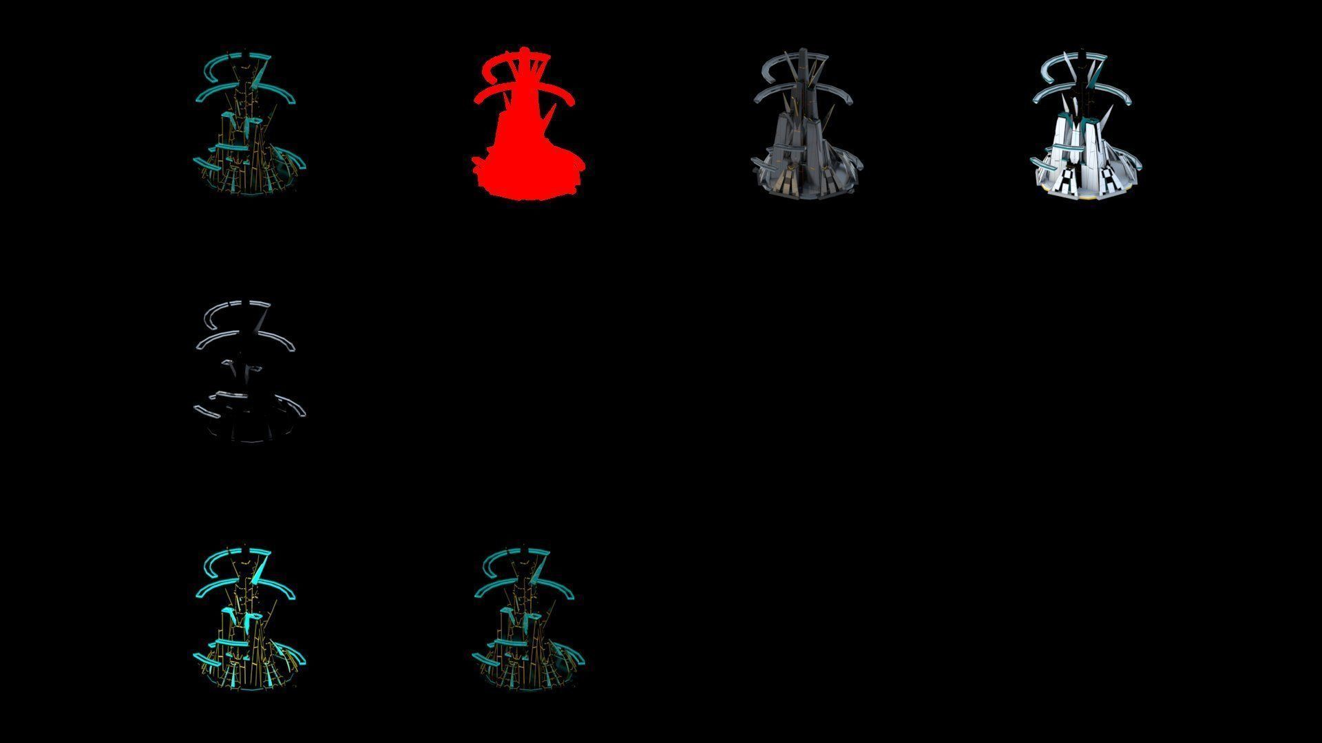 Sci-Fi Futuristic Future City Skyscraper Building 44 3D model_4