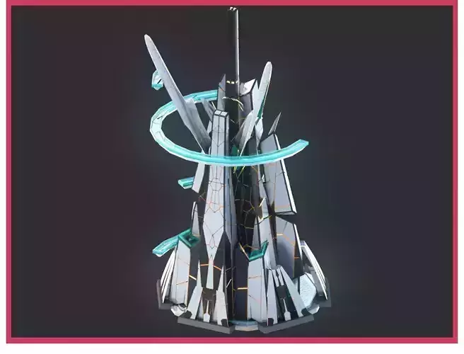 Sci-Fi Futuristic Future City Skyscraper Building 43 3D model Sci-Fi Futuristic Future City Skyscraper Building 43 3D model