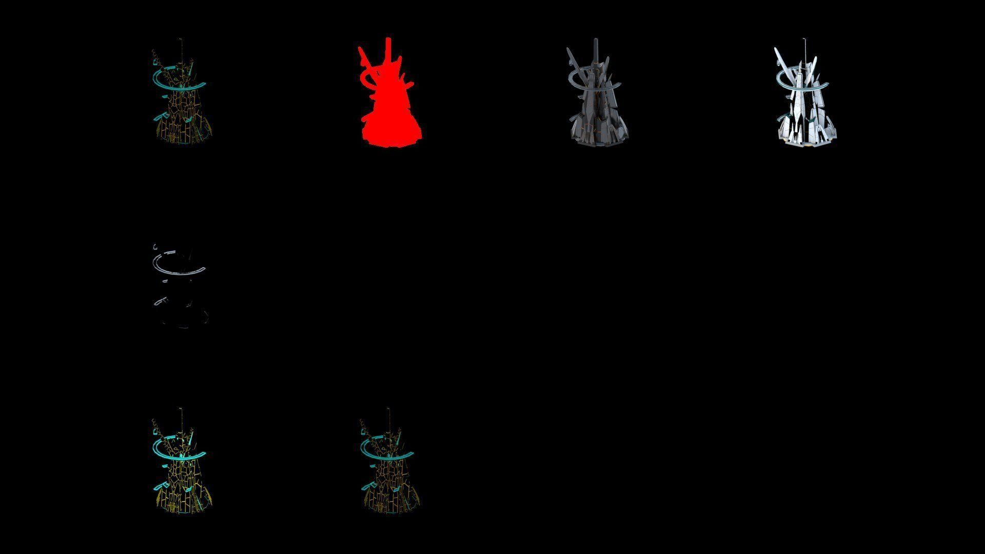 Sci-Fi Futuristic Future City Skyscraper Building 43 3D model_4