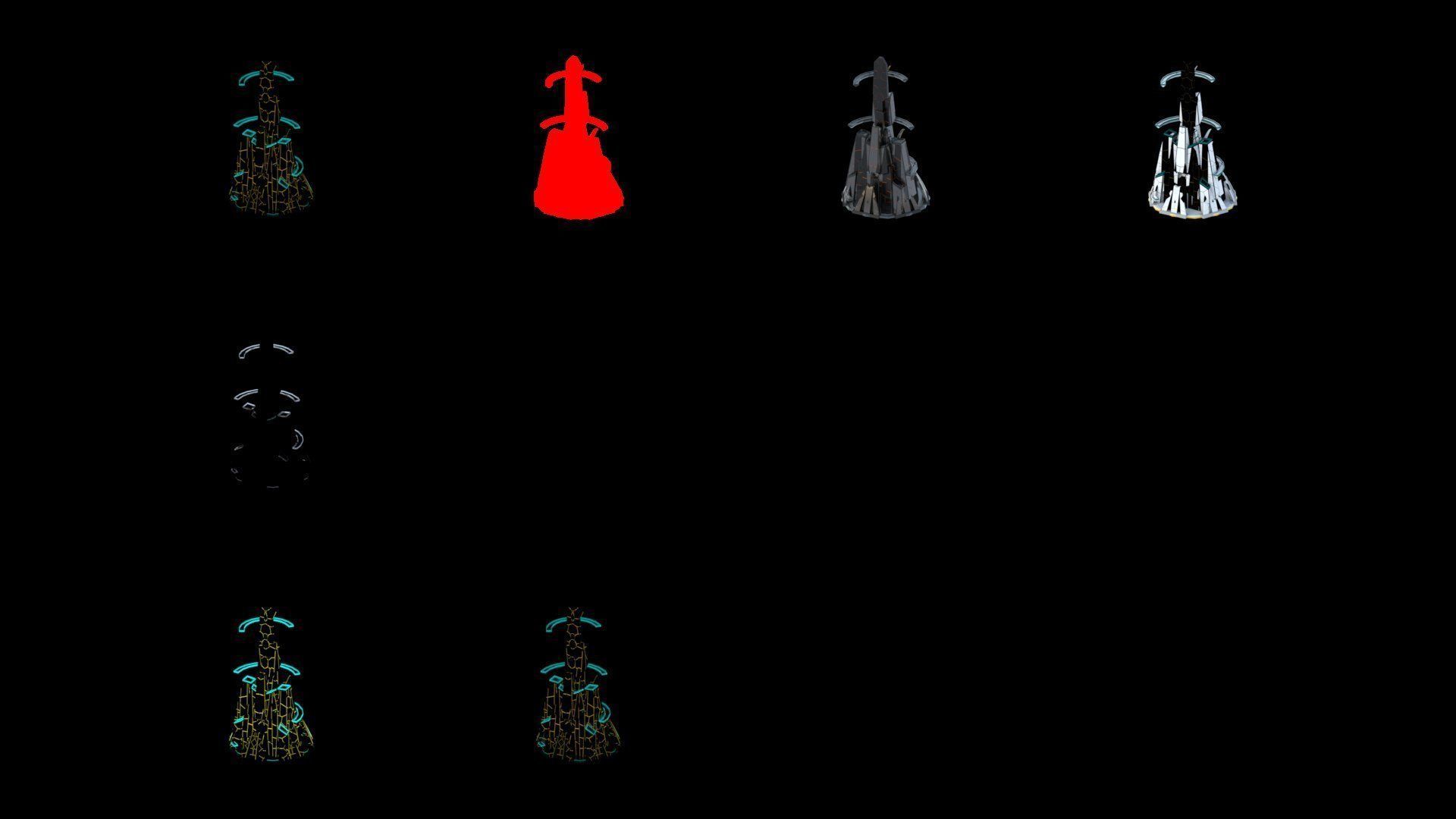 Sci-Fi Futuristic Future City Skyscraper Building 42 3D model_4