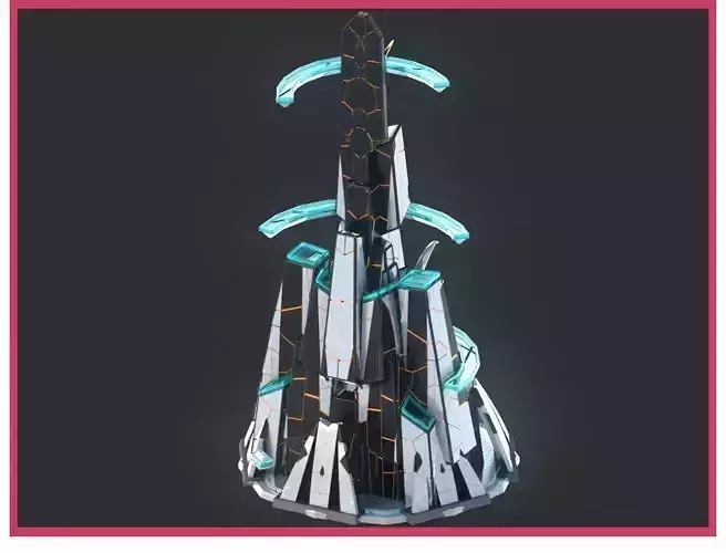 Sci-Fi Futuristic Future City Skyscraper Building 42 3D model Sci-Fi Futuristic Future City Skyscraper Building 42 3D model