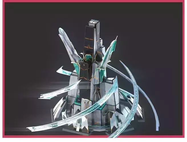 Sci-Fi Futuristic Future City Skyscraper Building 41 3D model Sci-Fi Futuristic Future City Skyscraper Building 41 3D model