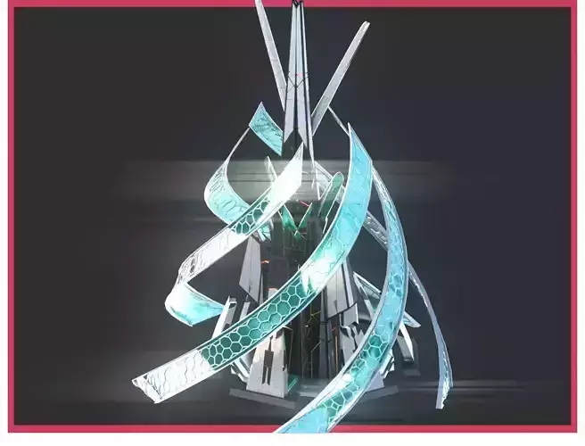 Sci-Fi Futuristic Future City Skyscraper Building 40