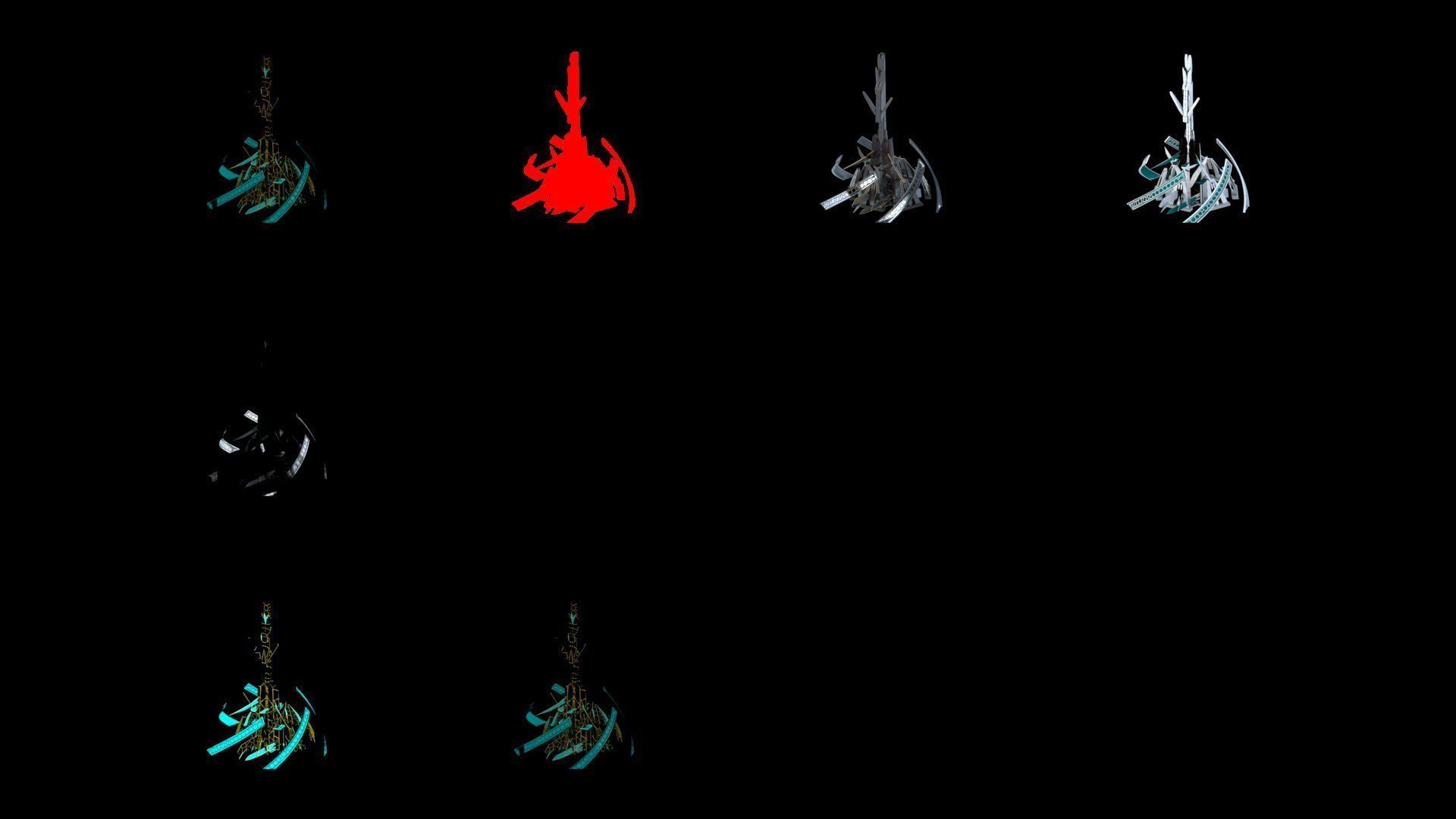 Sci-Fi Futuristic Future City Skyscraper Building 39 3D model_4