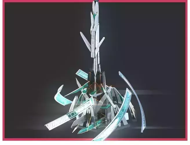 Sci-Fi Futuristic Future City Skyscraper Building 39 3D model Sci-Fi Futuristic Future City Skyscraper Building 39 3D model