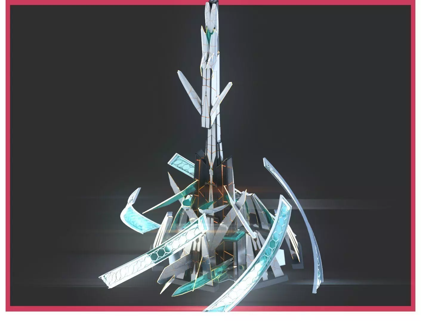 Sci-Fi Futuristic Future City Skyscraper Building 39 3D model_0