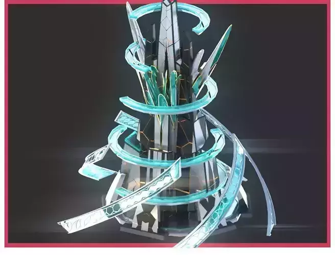 Sci-Fi Futuristic Future City Skyscraper Building 38 3D model Sci-Fi Futuristic Future City Skyscraper Building 38 3D model