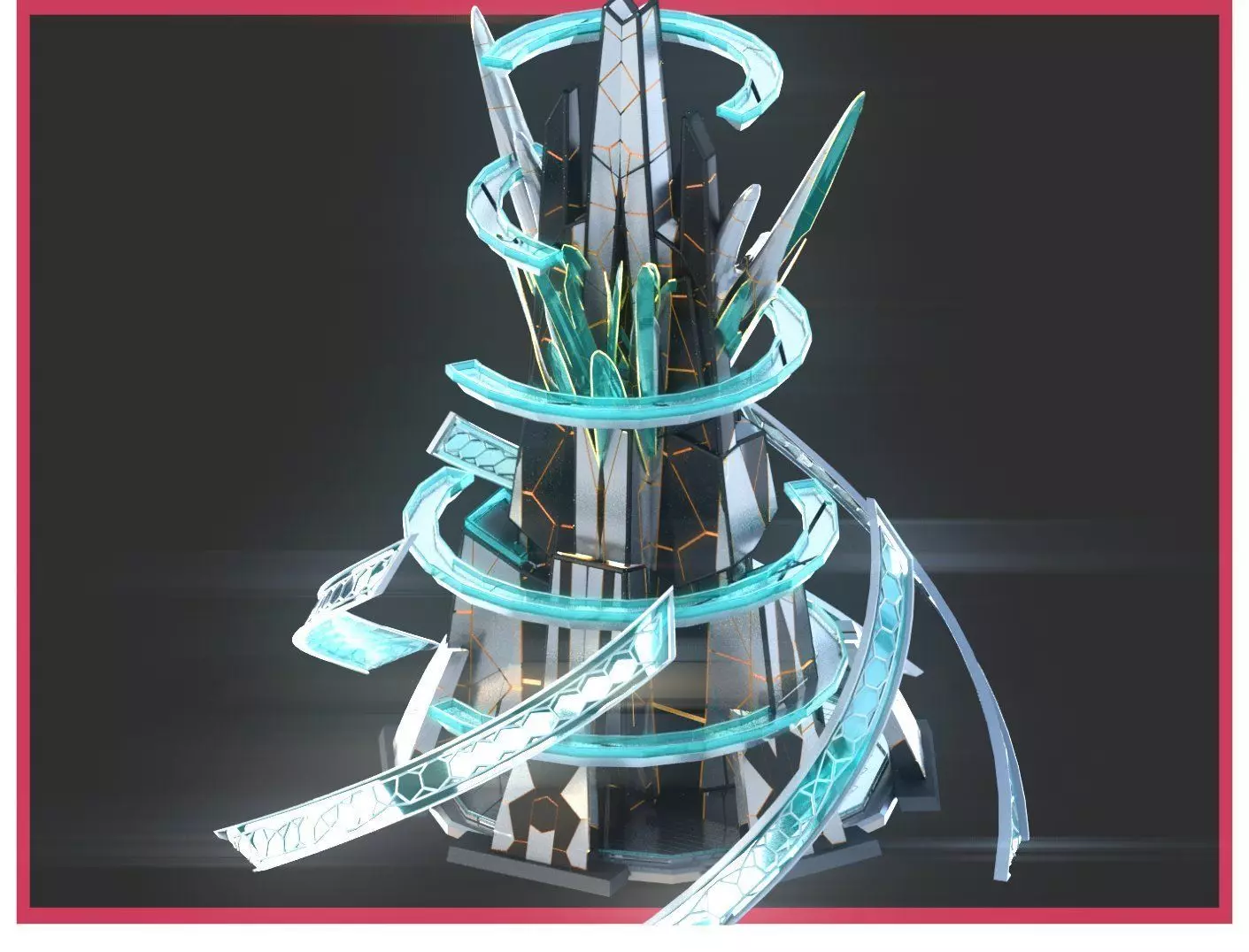 Sci-Fi Futuristic Future City Skyscraper Building 38 3D model_0