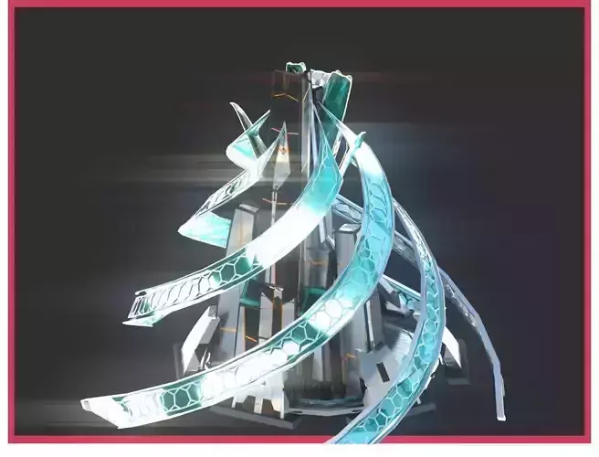 Sci-Fi Futuristic Future City Skyscraper Building 37 3D model Sci-Fi Futuristic Future City Skyscraper Building 37 3D model