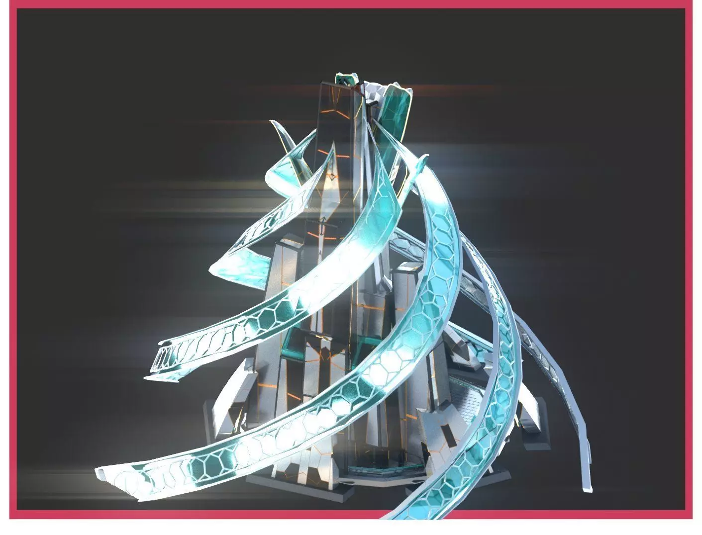 Sci-Fi Futuristic Future City Skyscraper Building 37 3D model_0