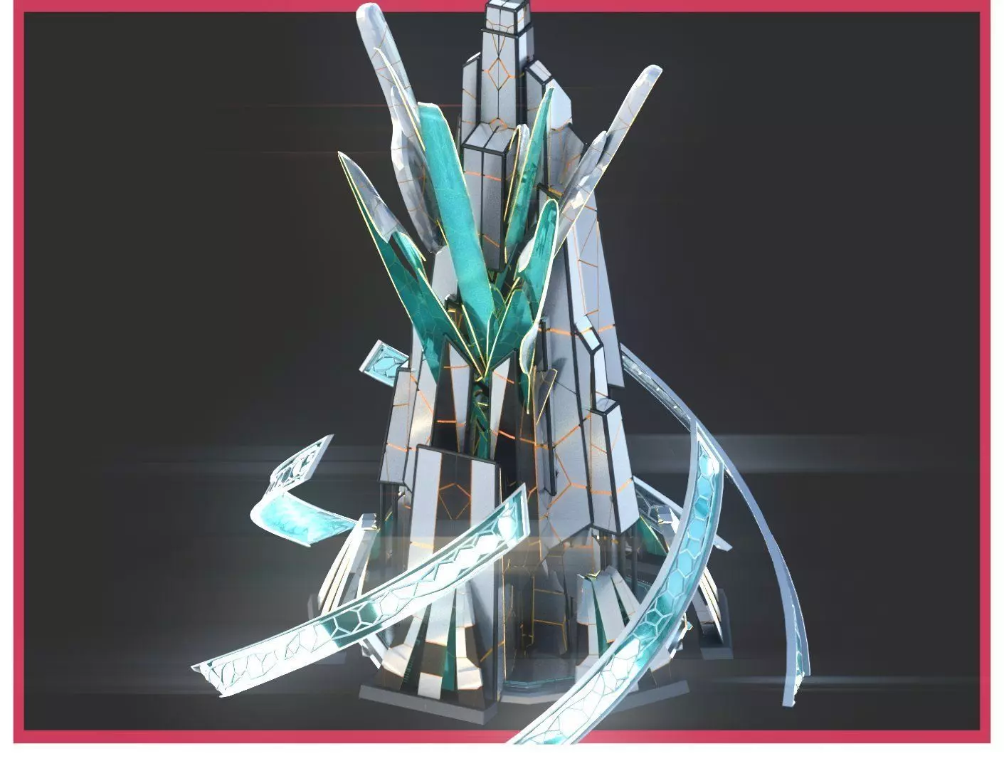 Sci-Fi Futuristic Future City Skyscraper Building 36 3D model_0