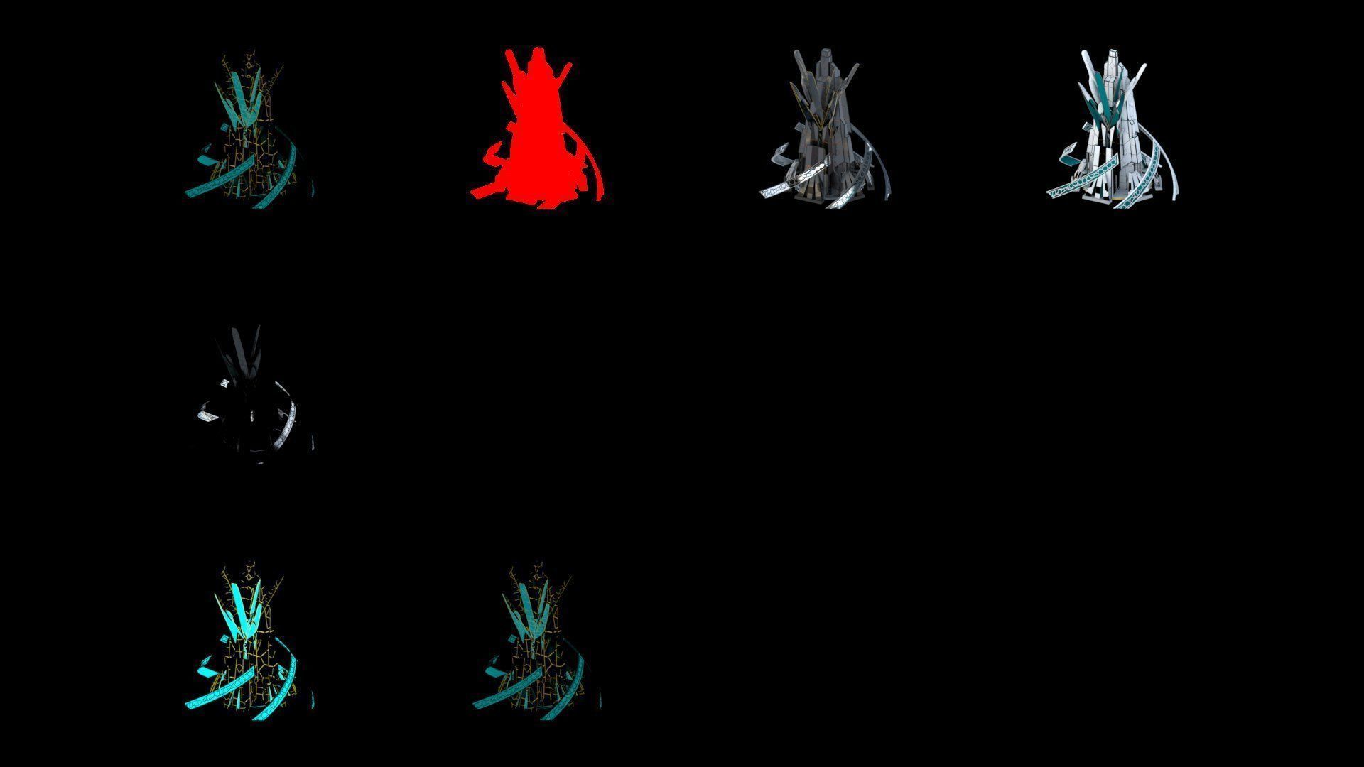 Sci-Fi Futuristic Future City Skyscraper Building 36 3D model_4