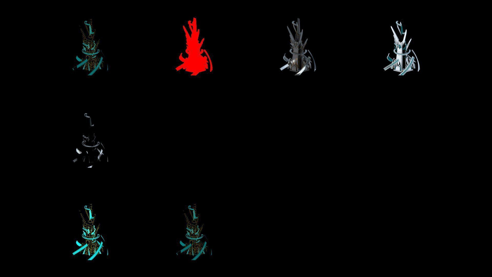 Sci-Fi Futuristic Future City Skyscraper Building 35 3D model_4