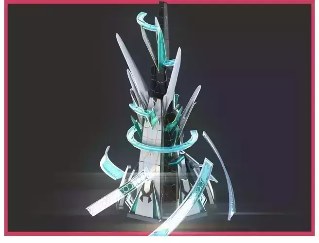 Sci-Fi Futuristic Future City Skyscraper Building 35 3D model