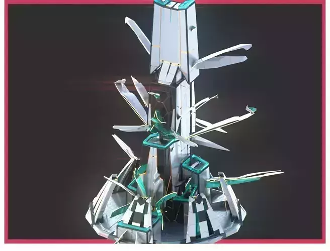 Sci-Fi Futuristic Future City Skyscraper Building 34 3D model Sci-Fi Futuristic Future City Skyscraper Building 34 3D model