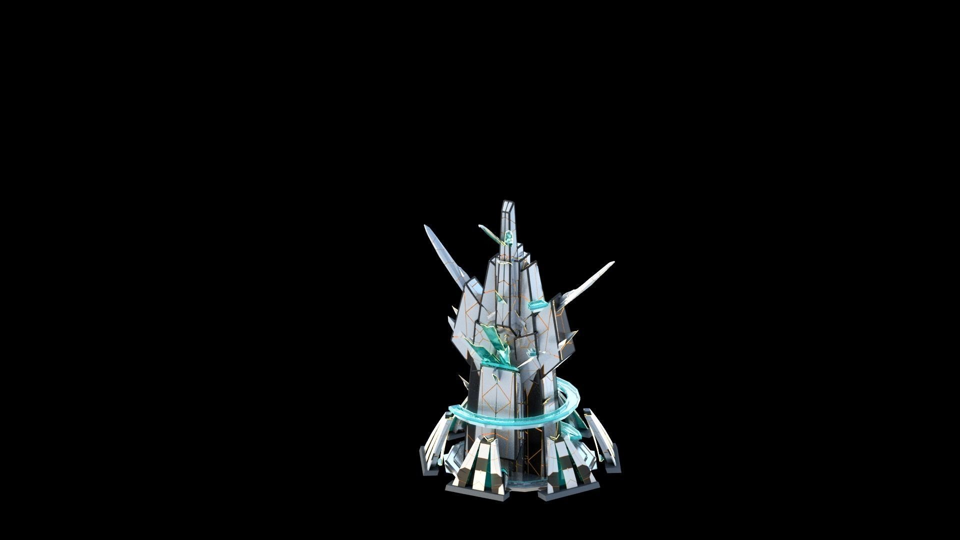 Sci-Fi Futuristic Future City Skyscraper Building 33 3D model_1
